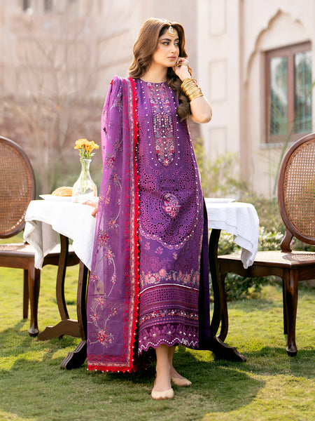 DILBARO Unstitched Embroidered Lawn’24 by BINILYAS | 404-A
