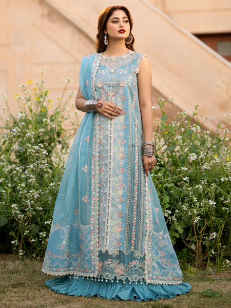 DILBARO Unstitched Embroidered Lawn’24 by BINILYAS | 406-B