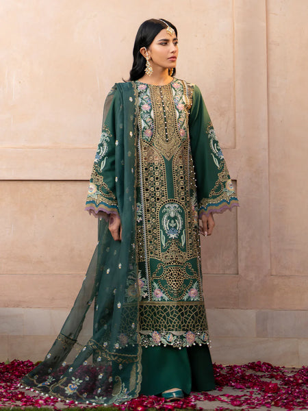DILBARO Unstitched Embroidered Lawn’24 by BINILYAS | 407-A
